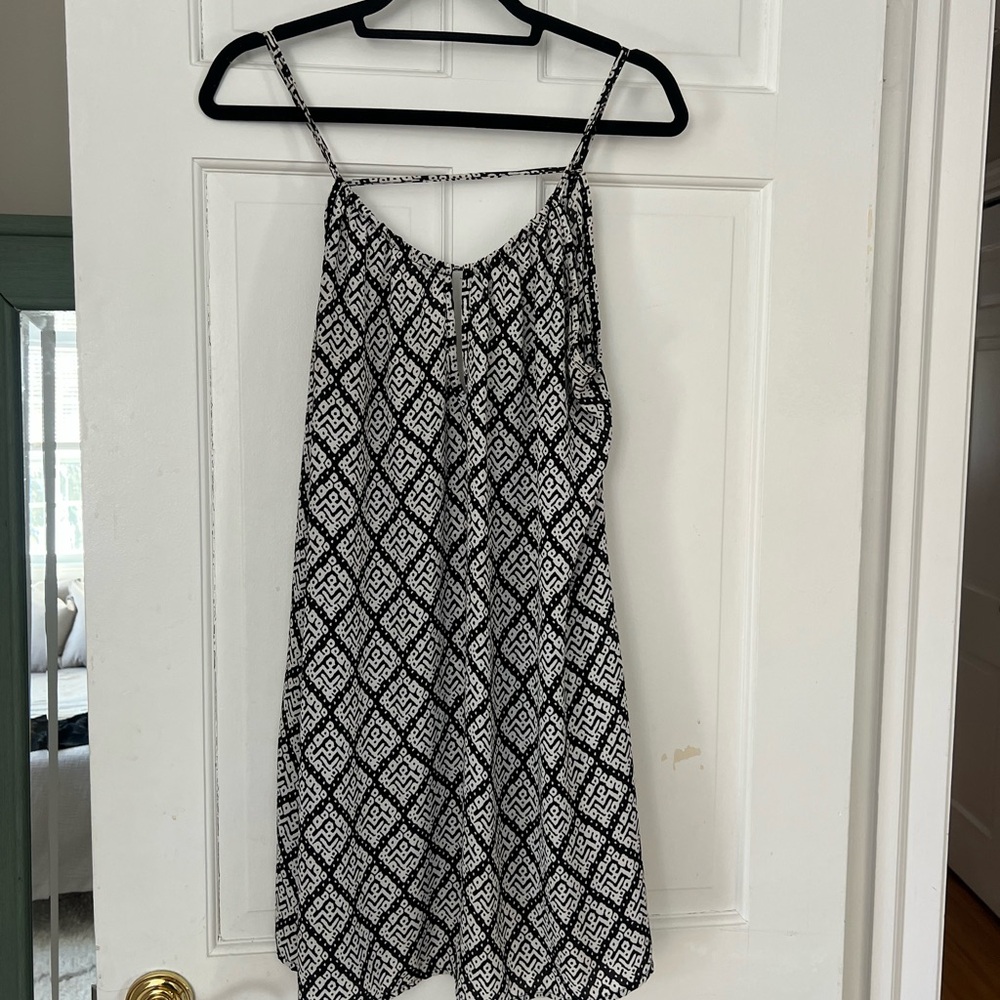 Black and White Patterned Dress